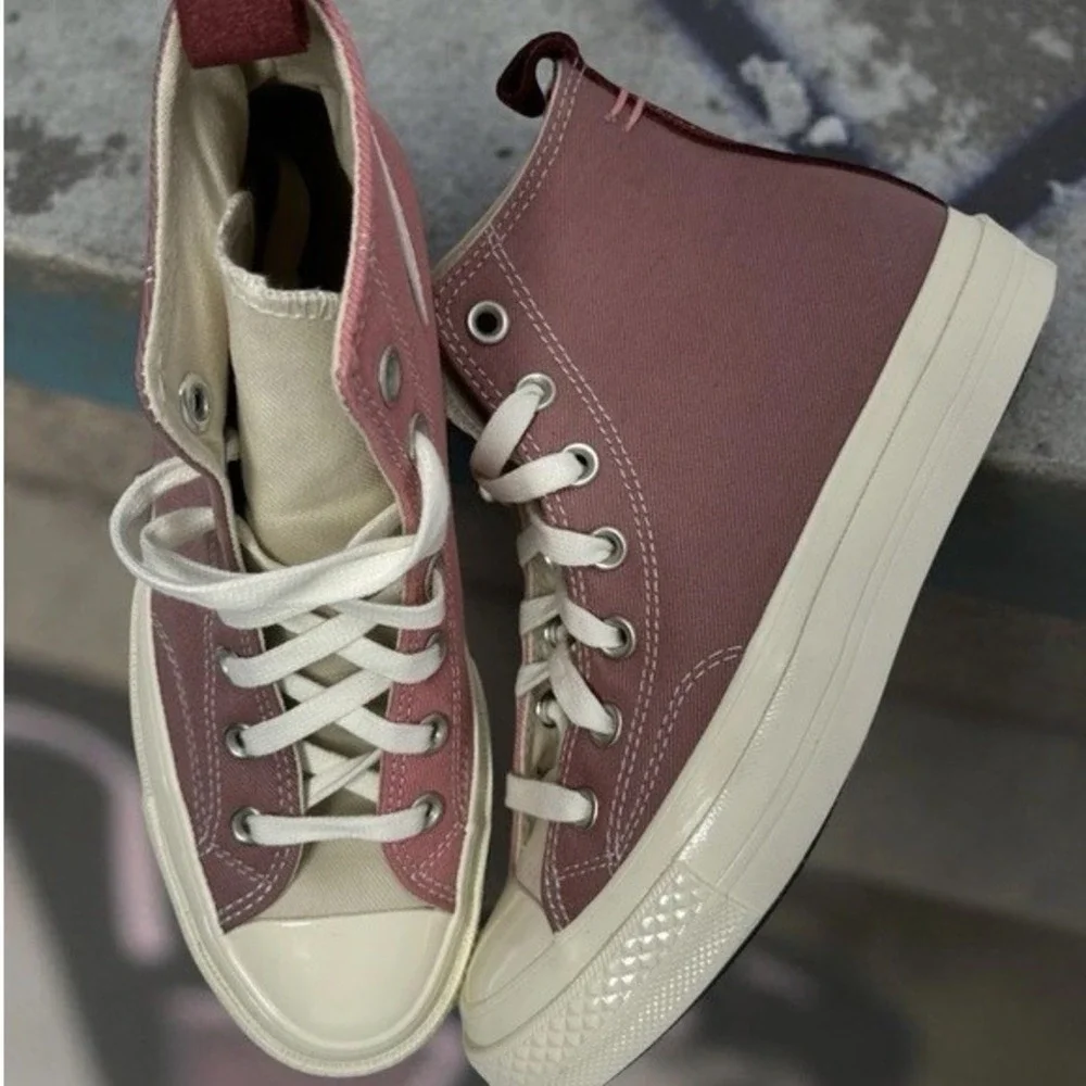 Converse Chuck Taylor 70 Hi Top Canvas Sneakers Casual Shoes Mauve M5.5, W7.5